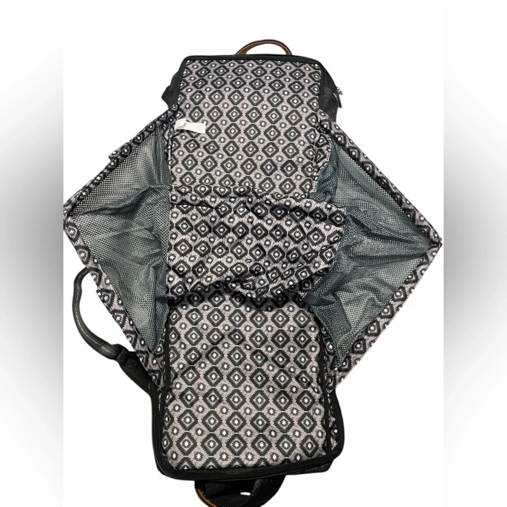 Monbebe Bolt Diaper Bag Backpack with Bassinet Changing Station Urban Boho Black